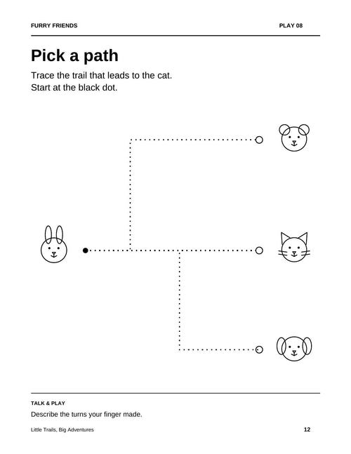 Little Trails, Big Adventures — Printable Preschool Activity Book, Ages 3-5